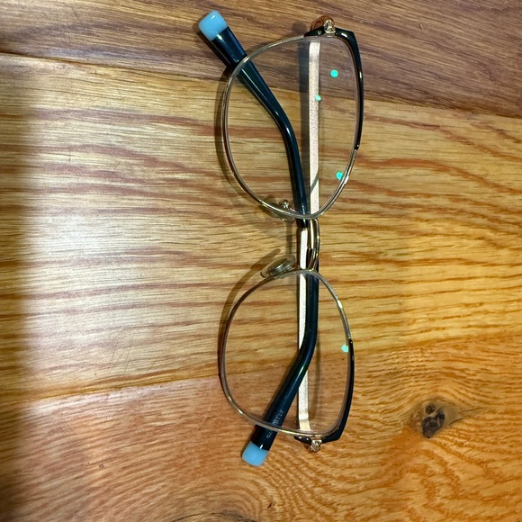 Tiffany and Co. Cat-Eye Glasses with Rose Gold Frame w/black accents. - Picture 3 of 9